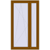 Pricing Balcony doors 1200x2100 mm BALCONY DOOR REHAU SYNEGO GOLDEN OAK external