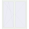 Pricing Balcony doors 1980x2290 mm BALCONY DOOR REHAU EURO 70 RAL 9016 Traffic white two-sided