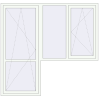 Pricing Balcony doors 2200x2100 mm BALCONY DOOR REHAU EURO 70 RAL 9016 Traffic white two-sided