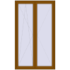 Ustalenie cen Drzwi balkonowe 1400x2400 mm BALCONY DOOR REHAU SYNEGO GOLDEN OAK dwustronny