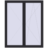 Pricing Balcony doors 1800x2200 mm BALCONY DOOR REHAU SYNEGO BLACK_ULTI-MATT two-sided