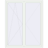 Pricing Balcony doors 1816x2220 mm BALCONY DOOR REHAU SYNEGO RAL 9016 Traffic white two-sided