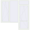 Pricing Balcony doors 2515x2615 mm BALCONY DOOR REHAU EURO 70 RAL 9016 Traffic white two-sided