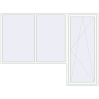 Pricing Balcony doors 2800x2100 mm BALCONY DOOR REHAU EURO 70 RAL 9016 Traffic white two-sided