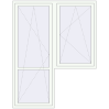 Pricing Balcony doors 1800x2300 mm BALCONY DOOR REHAU EURO 70 RAL 9016 Traffic white two-sided