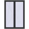 Pricing Balcony doors 1500x2100 mm BALCONY DOOR REHAU EURO 70 BLACK_STRUCTURAL two-sided