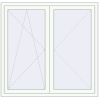 Pricing Balcony doors 1555x1500 mm BALCONY DOOR REHAU SYNEGO RAL 9016 Traffic white two-sided