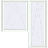 Pricing Balcony doors 2000x2100 mm BALCONY DOOR REHAU SYNEGO RAL 9016 Traffic white two-sided