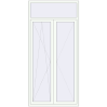 Ustalenie cen Drzwi balkonowe 1250x2600 mm BALCONY DOOR REHAU SYNEGO RAL 9016 Traffic white dwustronny