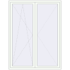 Pricing Balcony doors 1720x2200 mm BALCONY DOOR REHAU SYNEGO RAL 9016 Traffic white two-sided
