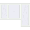 Pricing Balcony doors 2710x2125 mm BALCONY DOOR REHAU EURO 70 RAL 9016 Traffic white two-sided