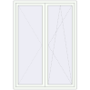 Ustalenie cen Drzwi balkonowe 1500x2100 mm BALCONY DOOR REHAU EURO 70 RAL 9016 Traffic white dwustronny