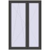 Pricing Balcony doors 1400x2100 mm BALCONY DOOR REHAU SYNEGO BASALT_GREY two-sided