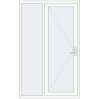 Pricing Entrance doors 1310x2100 mm DOOR KORSA OPTIMUM REHAU BRILLANT RAL 9016 Traffic white two-sided