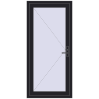 Pricing Entrance doors 900x1850 mm DOOR KORSA OPTIMUM REHAU BRILLANT BLACK_ULTI-MATT two-sided