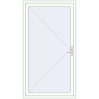 Pricing Entrance doors 1200x2200 mm DOOR KORSA ALU STANDARD 72 RAL 9016 Traffic white two-sided
