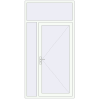 Pricing Entrance doors 1300x2560 mm DOOR KORSA OPTIMUM REHAU BRILLANT RAL 9016 Traffic white two-sided