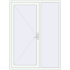 Ustalenie cen Drzwi zewnętrzne 1550x2115 mm DOOR KORSA OPTIMUM REHAU BRILLANT RAL 9016 Traffic white dwustronny