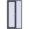 Ustalenie cen Drzwi zewnętrzne 1200x2300 mm DOOR KORSA ENERGY-SAVING REHAU SYNEGO ANTHRACITE_GREY_STRUKTURAL dwustronny