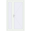 Pricing Entrance doors 1285x2210 mm DOOR KORSA OPTIMUM REHAU BRILLANT RAL 9016 Traffic white two-sided