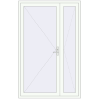 Pricing Entrance doors 1500x2340 mm DOOR KORSA ENERGY-SAVING REHAU SYNEGO RAL 9016 Traffic white two-sided