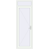 Pricing Entrance doors 860x2600 mm DOOR KORSA ALU STANDARD 72 RAL 9016 Traffic white two-sided