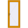 Pricing Entrance doors 900x2010 mm DOOR KORSA ALU STANDARD 72 RAL 1006 Maize yellow two-sided