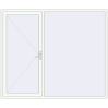 Pricing Entrance doors 2500x2100 mm DOOR KORSA ALU STANDARD 72 RAL 9016 Traffic white two-sided