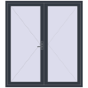Pricing Entrance doors 1880x2100 mm DOOR KORSA OPTIMUM REHAU BRILLANT ANTHRACITE_GREY_STRUKTURAL two-sided