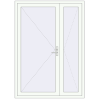 Pricing Entrance doors 1500x2100 mm DOOR KORSA OPTIMUM REHAU BRILLANT RAL 9016 Traffic white two-sided