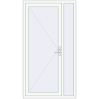 Pricing Entrance doors 1200x2200 mm DOOR KORSA ALU STANDARD 72 RAL 9016 Traffic white two-sided