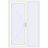 Pricing Entrance doors 1480x2250 mm DOOR KORSA ENERGY-SAVING REHAU SYNEGO RAL 9016 Traffic white two-sided