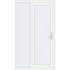 Ustalenie cen Drzwi zewnętrzne 1200x2100 mm DOOR KORSA ALU STANDARD 72 RAL 9016 Traffic white dwustronny