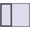 Pricing Entrance doors 2800x2240 mm DOOR KORSA ENERGY-SAVING REHAU SYNEGO ANTHRACITE_GREY_STRUKTURAL two-sided