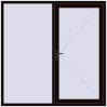 Ustalenie cen Drzwi zewnętrzne 2000x2000 mm DOOR KORSA ENERGY-SAVING REHAU SYNEGO BLACK_BROWN dwustronny