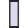 Pricing Entrance doors 800x2100 mm DOOR KORSA OPTIMUM REHAU BRILLANT BLACK_ULTI-MATT two-sided