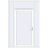 Pricing Entrance doors 1650x2460 mm DOOR KORSA OPTIMUM REHAU BRILLANT RAL 9016 Traffic white two-sided