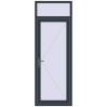 Pricing Entrance doors 840x2370 mm DOOR KORSA OPTIMUM REHAU BRILLANT ANTHRACITE_GREY_STRUKTURAL two-sided