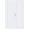 Ustalenie cen Drzwi zewnętrzne 1400x2200 mm DOOR KORSA OPTIMUM REHAU BRILLANT RAL 9016 Traffic white dwustronny