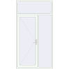 Ustalenie cen Drzwi zewnętrzne 1400x2600 mm DOOR KORSA OPTIMUM REHAU BRILLANT RAL 9016 Traffic white dwustronny