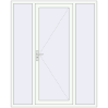 Pricing Entrance doors 1700x2090 mm DOOR KORSA OPTIMUM REHAU BRILLANT RAL 9016 Traffic white two-sided