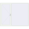 Pricing Entrance doors 2580x2100 mm DOOR KORSA ENERGY-SAVING REHAU SYNEGO RAL 9016 Traffic white two-sided