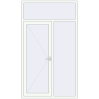 Pricing Entrance doors 1430x2500 mm DOOR KORSA OPTIMUM REHAU BRILLANT RAL 9016 Traffic white two-sided