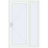 Ustalenie cen Drzwi zewnętrzne 1350x2100 mm DOOR KORSA OPTIMUM REHAU BRILLANT RAL 9016 Traffic white dwustronny