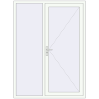 Pricing Entrance doors 1550x2100 mm DOOR KORSA OPTIMUM REHAU BRILLANT RAL 9016 Traffic white two-sided