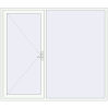 Ustalenie cen Drzwi zewnętrzne 2400x2100 mm DOOR OPTIMUM REHAU BRILLANT RAL 9016 Traffic white dwustronny