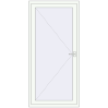 Pricing Entrance doors 950x2100 mm DOOR KORSA OPTIMUM REHAU BRILLANT RAL 9016 Traffic white two-sided
