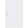 Ustalenie cen Drzwi zewnętrzne 1350x2150 mm DOOR KORSA OPTIMUM REHAU BRILLANT RAL 9016 Traffic white dwustronny