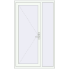 Ustalenie cen Drzwi zewnętrzne 1200x2000 mm DOOR KORSA OPTIMUM REHAU BRILLANT RAL 9016 Traffic white dwustronny