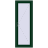 Pricing Entrance doors 770x2075 mm DOOR KORSA OPTIMUM REHAU BRILLANT MOSS_GREEN two-sided